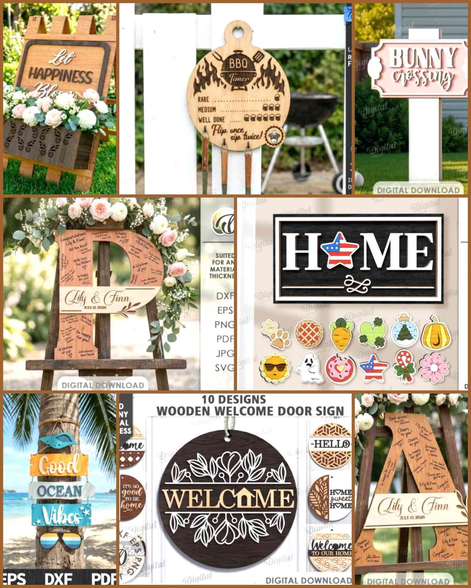9 Easy Glowforge Designs That Sell on Etsy 4 Custom Backyard and BBQ Signs