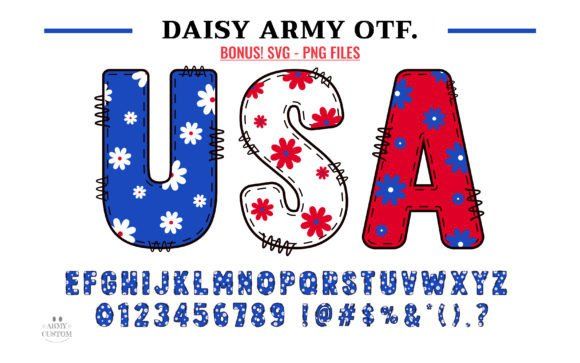 15 Best Independence Day Fonts 4th of July Designs 25 Daisy Army Fonts 99881552 1 1 580x363 1
