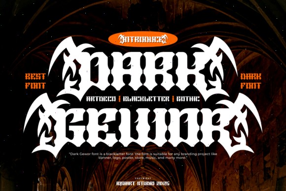 15 Best Blackletter Fonts for Gaming Logos 8 Dark Gewor Fonts 122870642 1 1 580x387 1