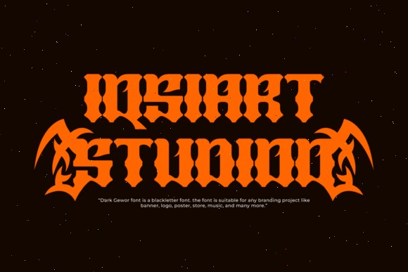 15 Best Blackletter Fonts for Gaming Logos 9 Dark Gewor Fonts 122870642 4 580x387 1