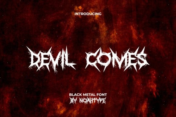 15 Best Blackletter Fonts for Gaming Logos 24 Devil Comes Fonts 139536074 1 1 580x387 1
