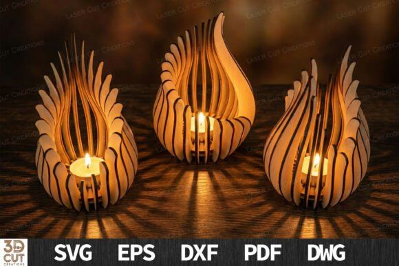 20 Laser Cutting Files for DIY Projects, Gifts, and Small Business 6 Flame Lantern Bundle SVG Laser Cut Laser Cutting 141764084 2 580x387 1