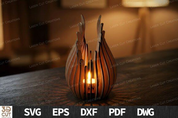 20 Laser Cutting Files for DIY Projects, Gifts, and Small Business 7 Flame Lantern Bundle SVG Laser Cut Laser Cutting 141764084 7 580x387 1