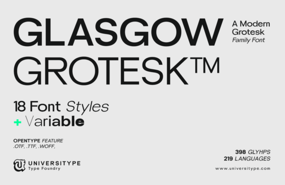 15 Best Sans Serif Fonts for Modern Websites in 2026 7 Glasgow Grotesk Fonts 107562954 1 1 580x377 1