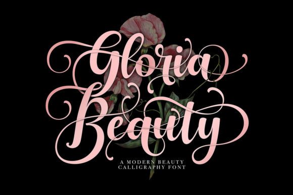 11 Feminine Fonts for Beauty Packaging 13 Gloria Beauty Fonts 28105738 1 1 580x386 1