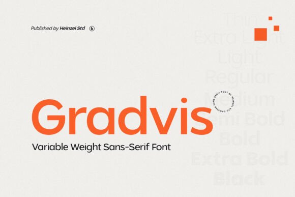 15 Best Sans Serif Fonts for Modern Websites in 2026 23 Gradvis Fonts 148522835 1 1 580x387 1