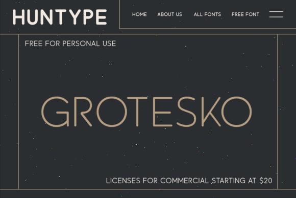 16 Best Rounded Sans Serif Fonts for Logos 7 Grotesko Rounded Fonts 88842844 2 580x387 1
