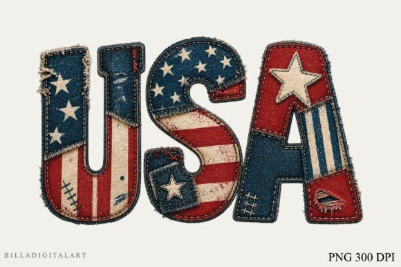 19 Best Retro Patriotic T-Shirt Designs for Independence Day 21 Independence Day USA Patchwork PNG Graphics 148643800 1 1 580x386 1