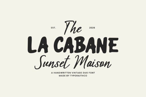 12 Modern Script Fonts for Candle Labels & Branding 21 La Cabane Fonts 148516979 1 1 580x387 1