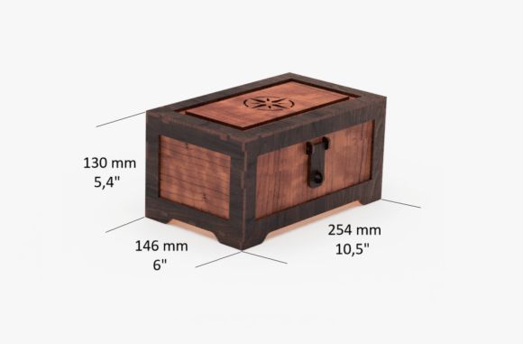 20 Laser Cutting Files for DIY Projects, Gifts, and Small Business 21 Laser Cut Treasure Box Pirate Style Laser Cutting 132550322 2 580x381 1