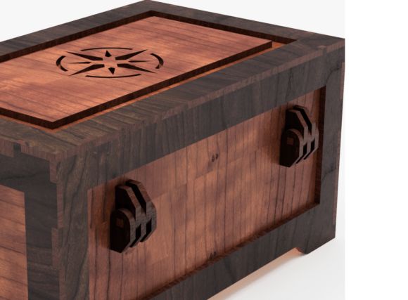 20 Laser Cutting Files for DIY Projects, Gifts, and Small Business 22 Laser Cut Treasure Box Pirate Style Laser Cutting 132550322 3 580x427 1