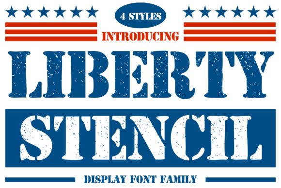 17 Best 4th of July Fonts for Patriotic Designs 15 Liberty Stencil Fonts 123783516 1 1 580x387 1