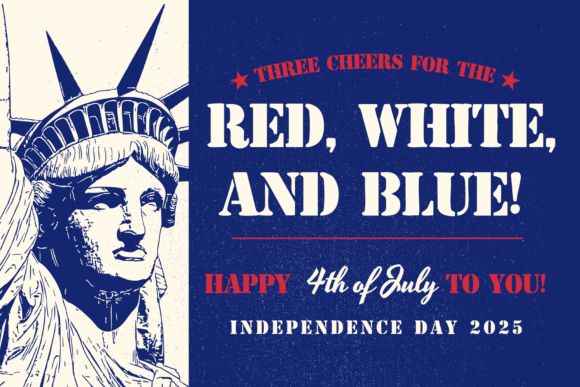 17 Best 4th of July Fonts for Patriotic Designs 17 Liberty Stencil Fonts 123783516 3 580x387 1