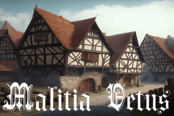 13 Best Old English Fonts for RPG Game Branding in 2026 8 Malitia Vetus Fonts 72475352 1 1 580x387 1