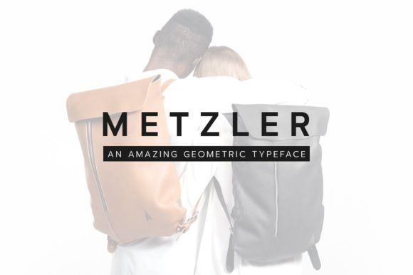 18 Best Sans Serif Fonts for Luxury Product Labels 11 Metzler by designova 1 580x386 1