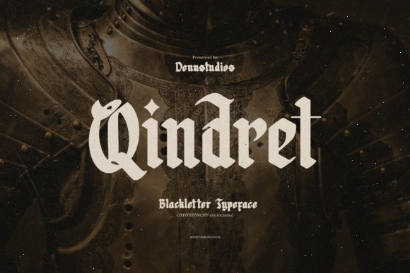 15 Best Blackletter Fonts for Gaming Logos 6 Qindret Fonts 135815722 1 1 580x387 1