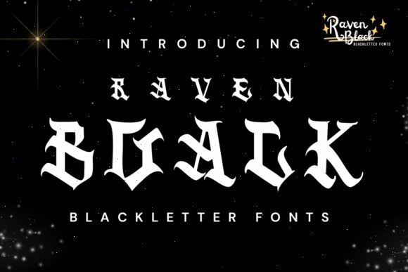 13 Best Old English Fonts for RPG Game Branding in 2026 4 Raven Black Fonts 117175299 1 1 580x387 1