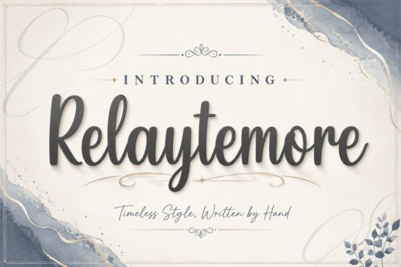 11 Feminine Fonts for Beauty Packaging 22 Relaytemore Fonts 148885765 1 1 580x386 1