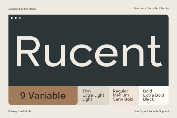 15 Best Sans Serif Fonts for Modern Websites in 2026 36 Rucent Fonts 143205829 1 1 580x387 1