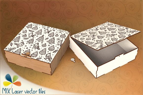20 Laser Cutting Files for DIY Projects, Gifts, and Small Business 29 Square Box with Lid for Holiday Gifts Graphics 109675643 1 1 580x387 1