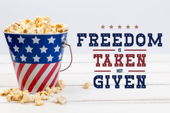 17 Best 4th of July Fonts for Patriotic Designs 12 Starry White Fonts 98472705 2 580x387 1