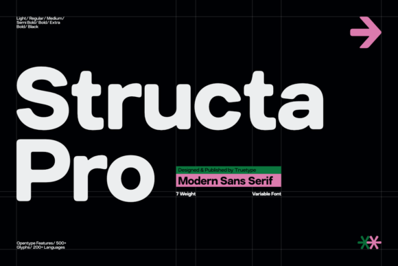18 Rounded Sans Serif Fonts for Modern Branding 8 TRT Structa Pro Fonts 142316942 1 1 580x387 1
