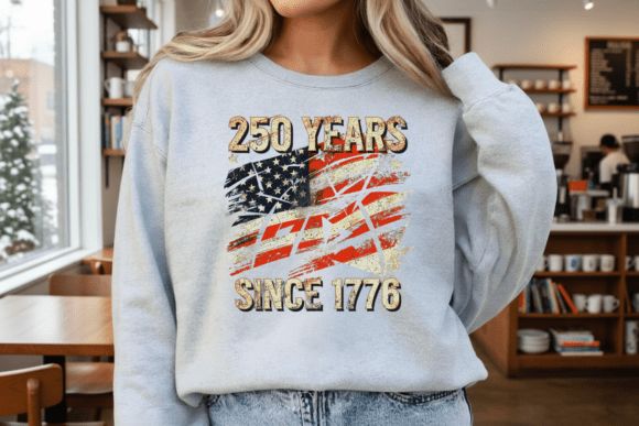 19 Best Retro Patriotic T-Shirt Designs for Independence Day 24 USA 250 Years Independence Day Graphic Graphics 141936207 6 580x387 1
