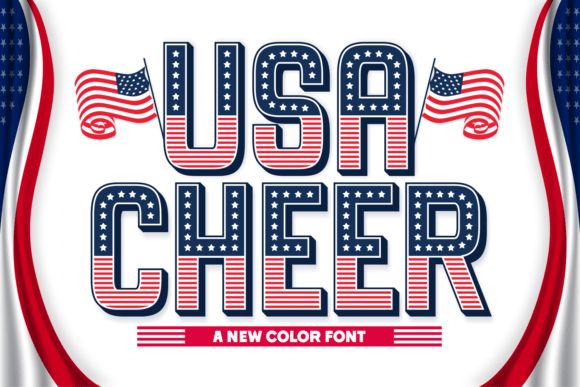 15 Best Independence Day Fonts 4th of July Designs 20 USA Cheer Fonts 71984032 1 1 580x387 1