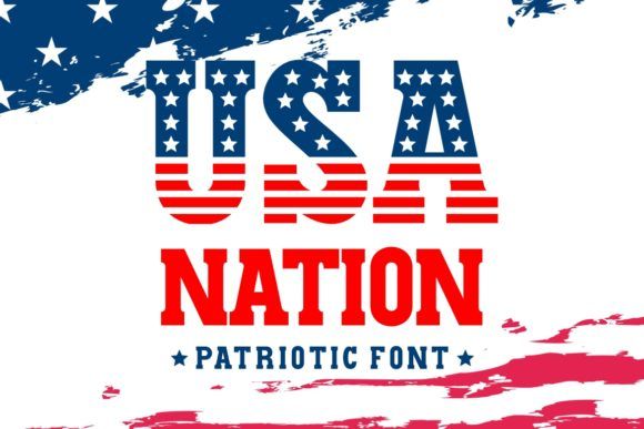 17 Best 4th of July Fonts for Patriotic Designs 20 USA Nation Fonts 4444106 1 1 580x387 1