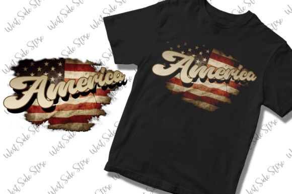 19 Best Retro Patriotic T-Shirt Designs for Independence Day 14 Vintage USA Flag 4th of July Sublimation Graphics 30987723 1 1 580x386 1