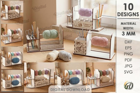 16 Laser Cut Projects That Sell Well on Etsy 16 Yarn Holders For Crocheting Bundle Laser Laser Cutting 149087946 1 1 580x387 1