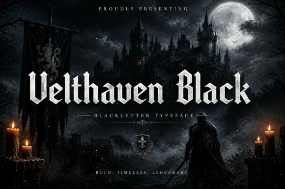 9 Top Blackletter Fonts for Dark Fantasy Design 17 dgu8d763d4