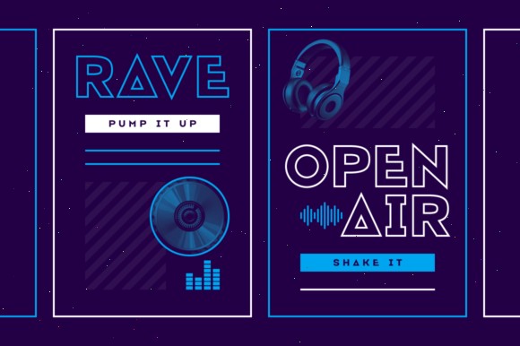 16 Best Rounded Sans Serif Fonts for Logos 41 electronica creative fabrica poster 3 580x386 1
