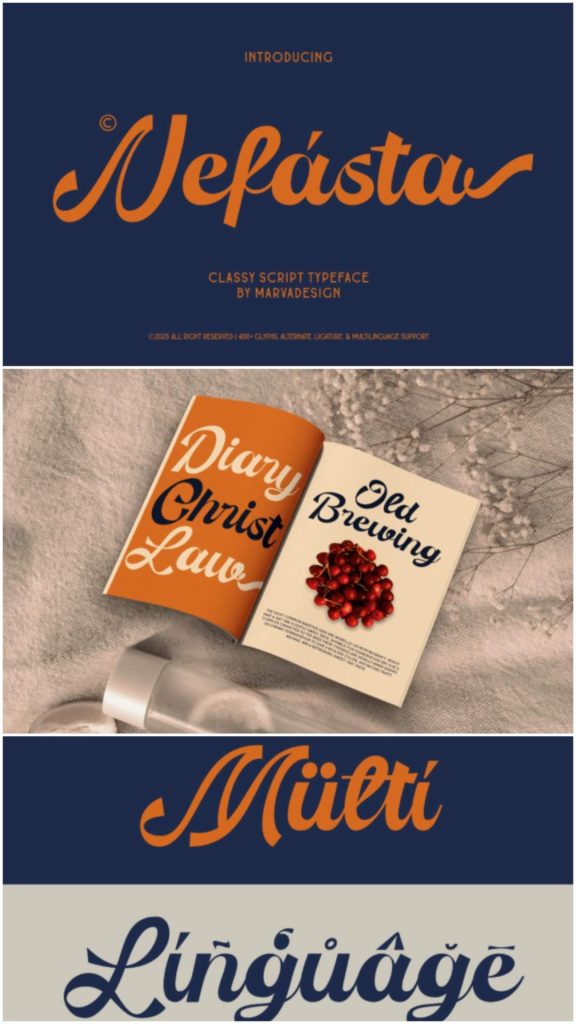 18 Elegant Script Fonts for Luxury Packaging 7 Upgrade your branding with these elegant script fonts for luxury packaging. Perfect for premium beauty, fashion, perfume, and boutique product designs.
