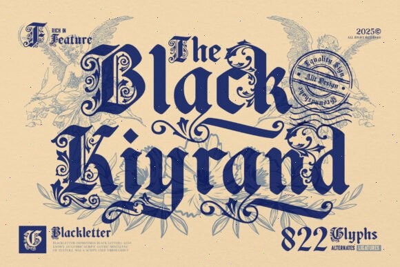 8 Best Textura Fonts for Medieval Design Projects 4 qurat3akw3