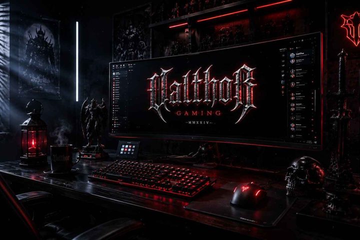 Collection of modern blackletter fonts for gaming logos, dark fantasy UI, esports branding, gothic typography, and cyber gaming design styles in 2026
