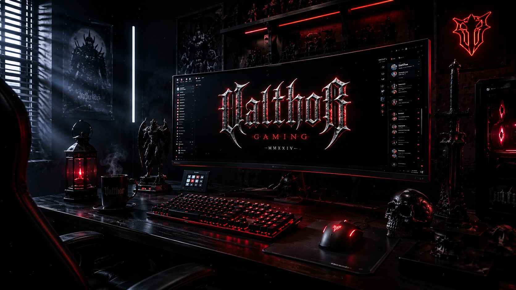 Collection of modern blackletter fonts for gaming logos, dark fantasy UI, esports branding, gothic typography, and cyber gaming design styles in 2026