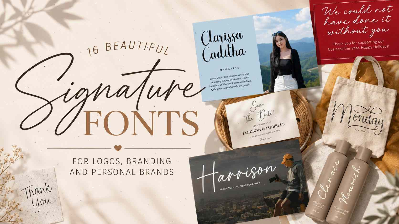 15 Elegant Signature Fonts for Logos That Instantly Elevate Brands
