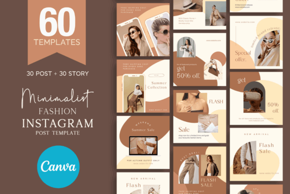17 Instagram Story Templates for Small Businesses That Boost Engagement 8 Collection of minimalist fashion Instagram templates featuring summer sale promotions and stylish designs.