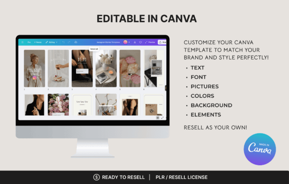 10 Instagram Stories Templates for Business Coaches That Build Trust 9 Canva interface showing customizable Instagram Stories templates for business coaches.
