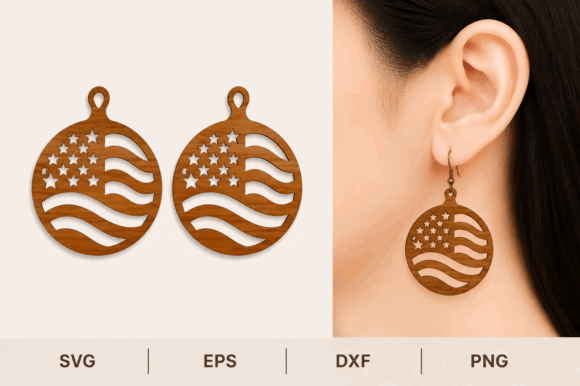 99+ Laser Cut Wood Projects To Sell From Home 130 Patriotic laser cut wood earrings featuring stars and stripes design.