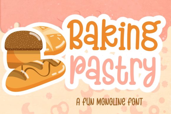 70+ Food Logo Fonts for Restaurants, Cafes, and Food Brands 170 Baking Pastry Fonts 4101619 1 1 580x387 1