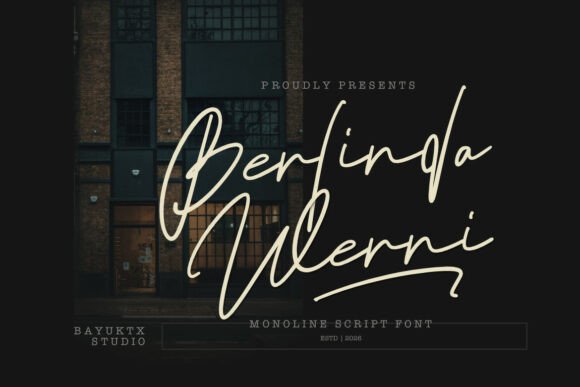 15 Elegant Signature Fonts for Logos That Instantly Elevate Brands 22 Berlinda Werni Fonts 142315153 1 1 580x387 1