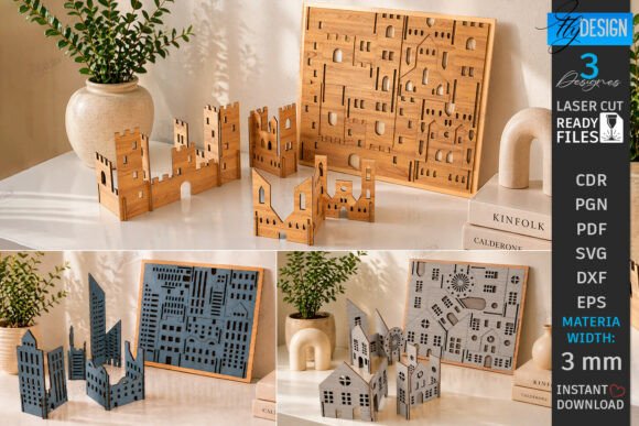 99+ Laser Cut Wood Projects To Sell From Home 313 Laser cut wood educational puzzle pieces and designs displayed on a table.