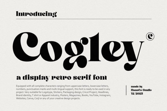 25 Modern Serif Fonts for Luxury Branding That Instantly Elevate Logos 44 Cogley Fonts 87389265 1 1 580x387 1