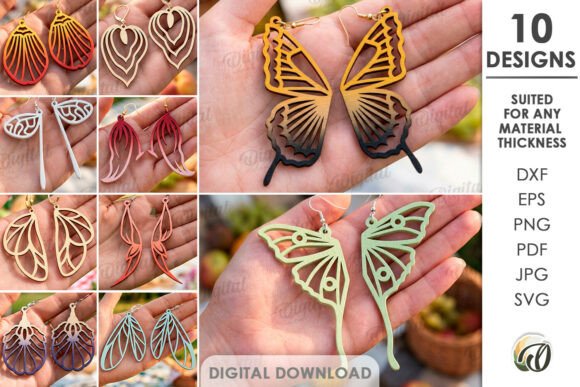 99+ Laser Cut Wood Projects To Sell From Home 105 Colorful laser cut butterfly earrings designs in various styles and colors.