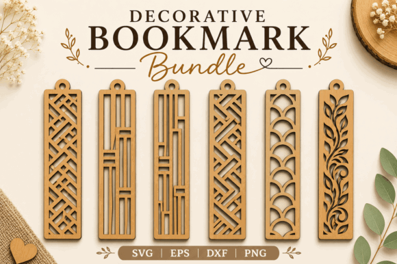 99+ Laser Cut Wood Projects To Sell From Home 82 Set of six decorative laser cut wooden bookmarks with intricate designs.