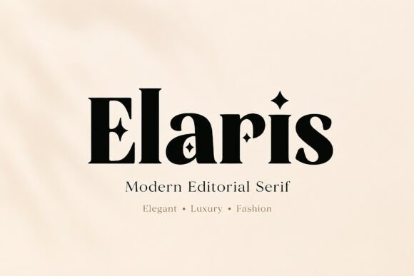 25 Modern Serif Fonts for Luxury Branding That Instantly Elevate Logos 32 Elaris Fonts 151248094 1 1 580x387 1