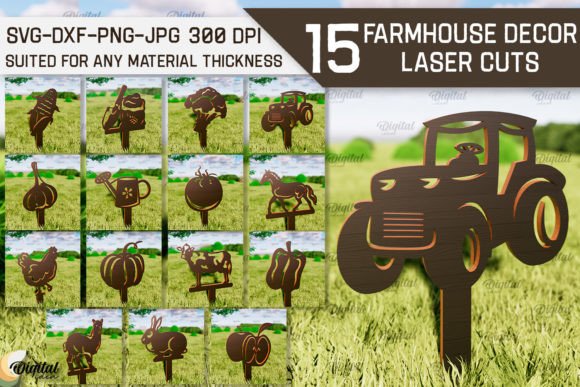 Easy Laser Cut Wood Projects To Sell On Etsy 43 Collection of 15 laser cut farmhouse decor designs including animals and pumpkins.