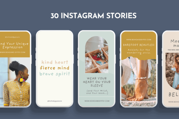 12 Instagram Stories Templates for Small Businesses That Save Time 31 A collection of Instagram Story templates showcasing various designs and styles for small businesses.